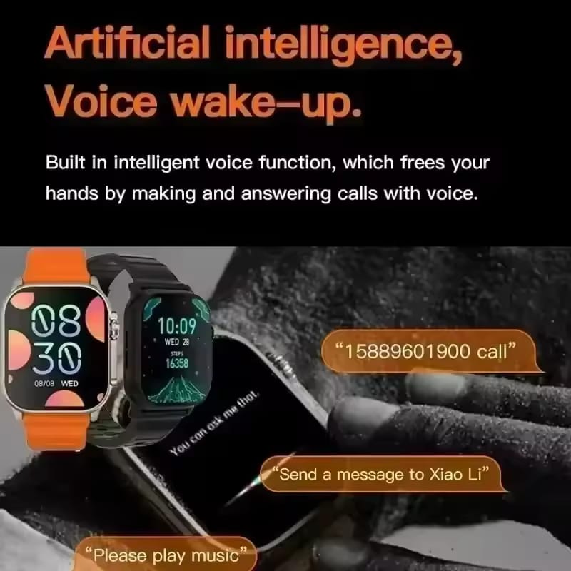 Smart Watch Ultra 9 - 7 in 1 Straps 49MM Smartwatch with Fitness Tracker
